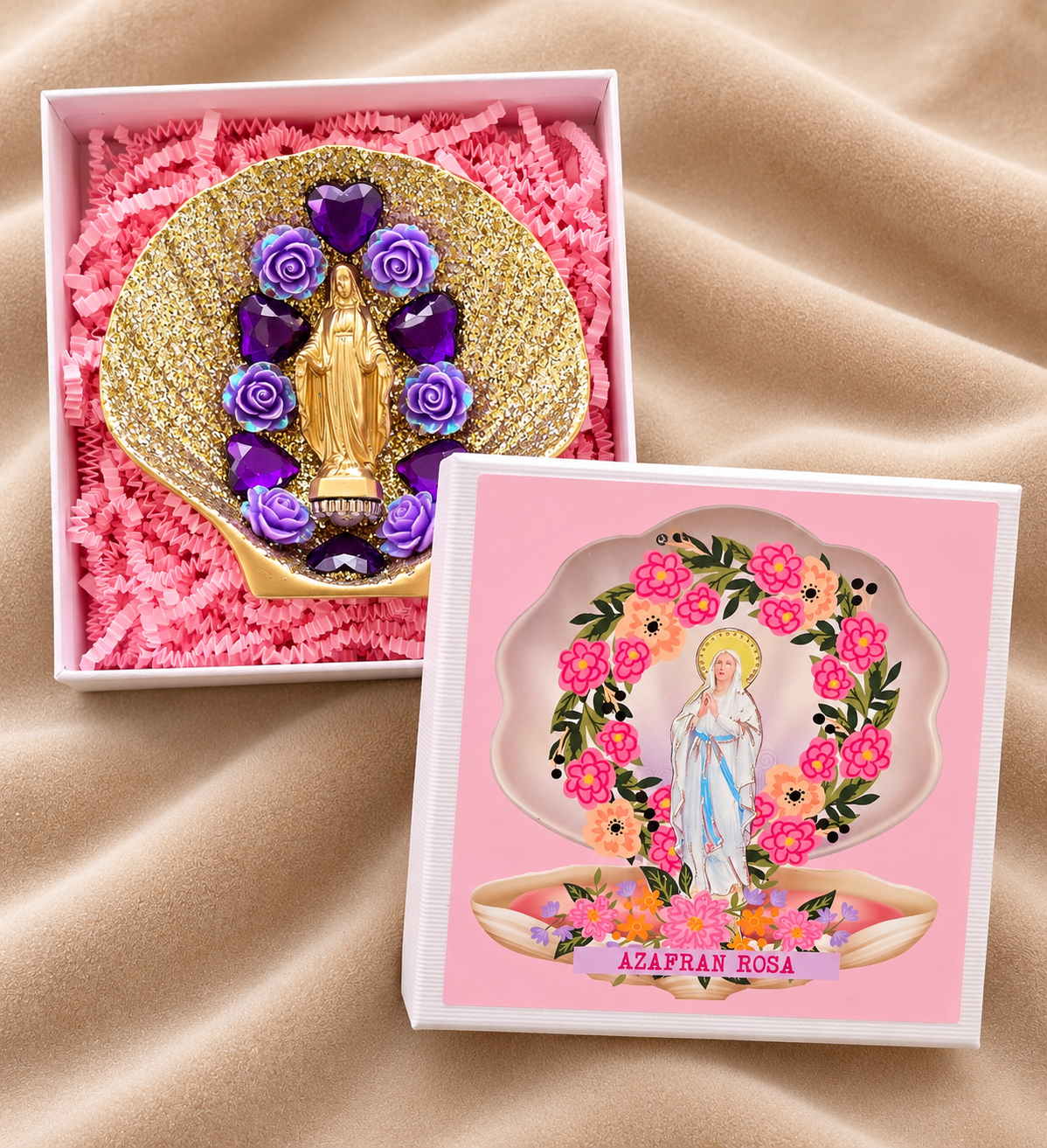 Coquille Vierge Azafran Rosa violet
