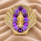 Coquille Vierge Azafran Rosa violet