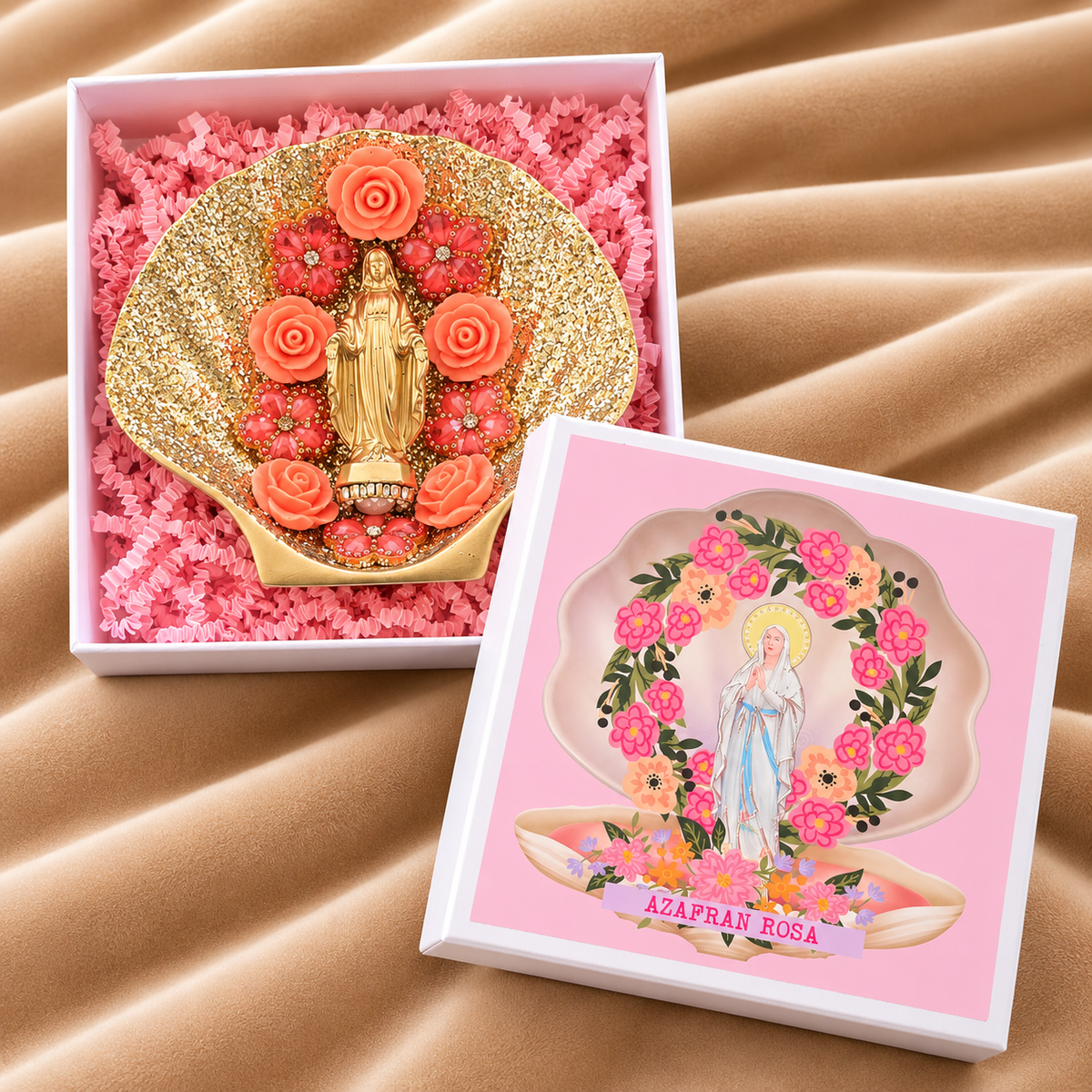 Coquille Vierge Azafran Rosa orange