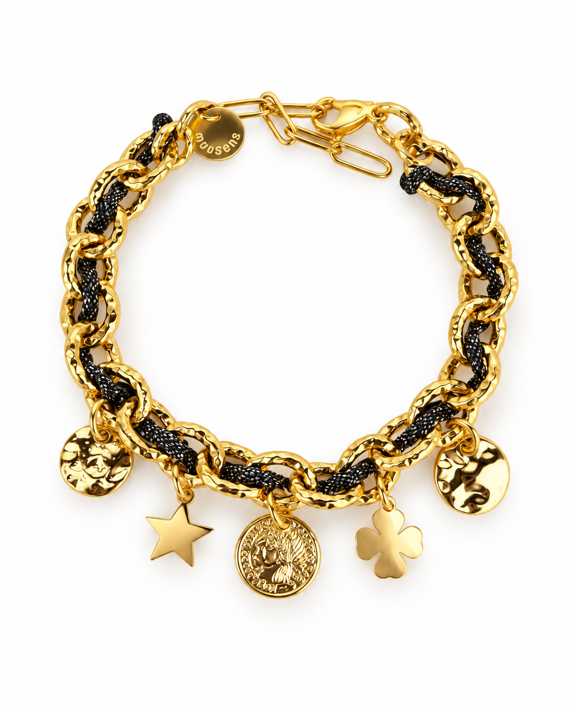 Bracelet Byzance Glitters Monsens -  Noir