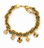 Bracelet Byzance Glitters Monsens -  Bleu Vert