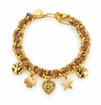 Bracelet Byzance Glitters Monsens -  Rosé