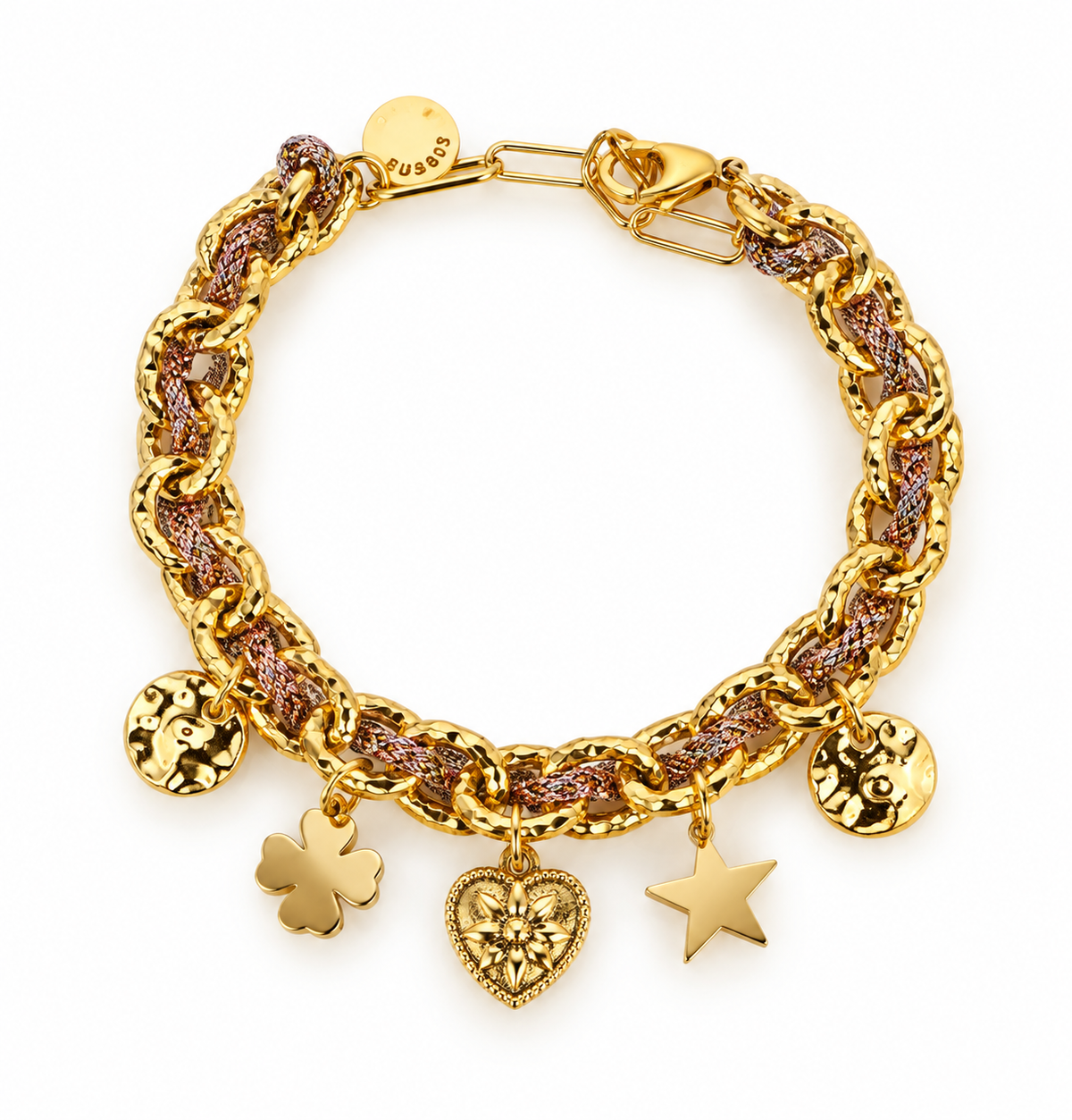 Bracelet Byzance Glitters Monsens -  Rosé