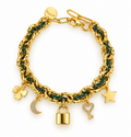 Bracelet Byzance Glitters Monsens - Vert sapin