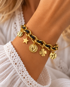Bracelet Byzance Glitters Monsens -  Noir