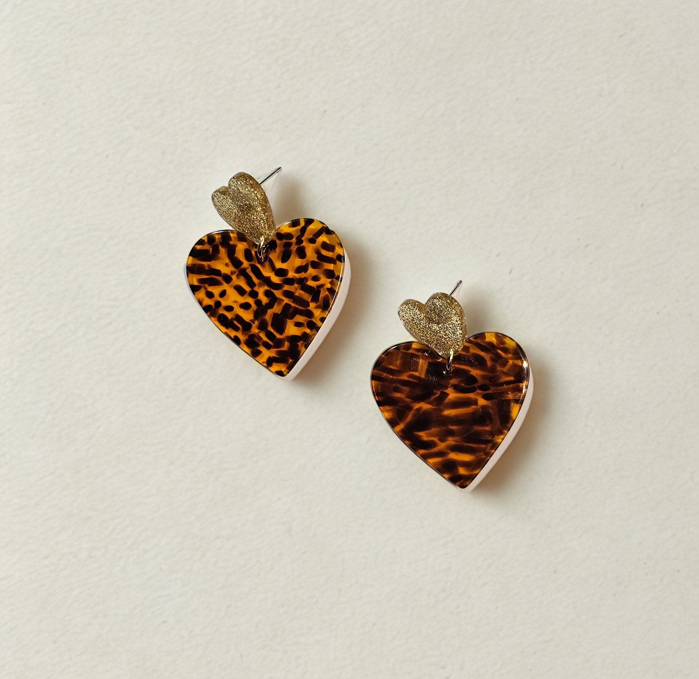 Boucles d'oreilles Aimé léopard moucheté Atelier Marpo