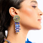 Boucles d'oreilles Byson indigo Hipanema