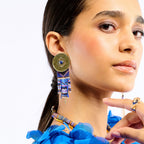 Boucles d'oreilles Byson indigo Hipanema