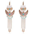 Boucles d'oreilles Lombok turquoise Hipanema