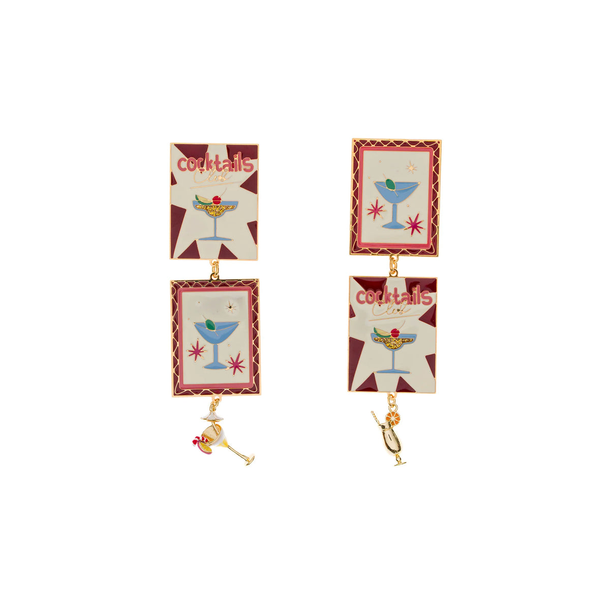 Boucles d'oreilles Poppy Cocktail Principessa Glam