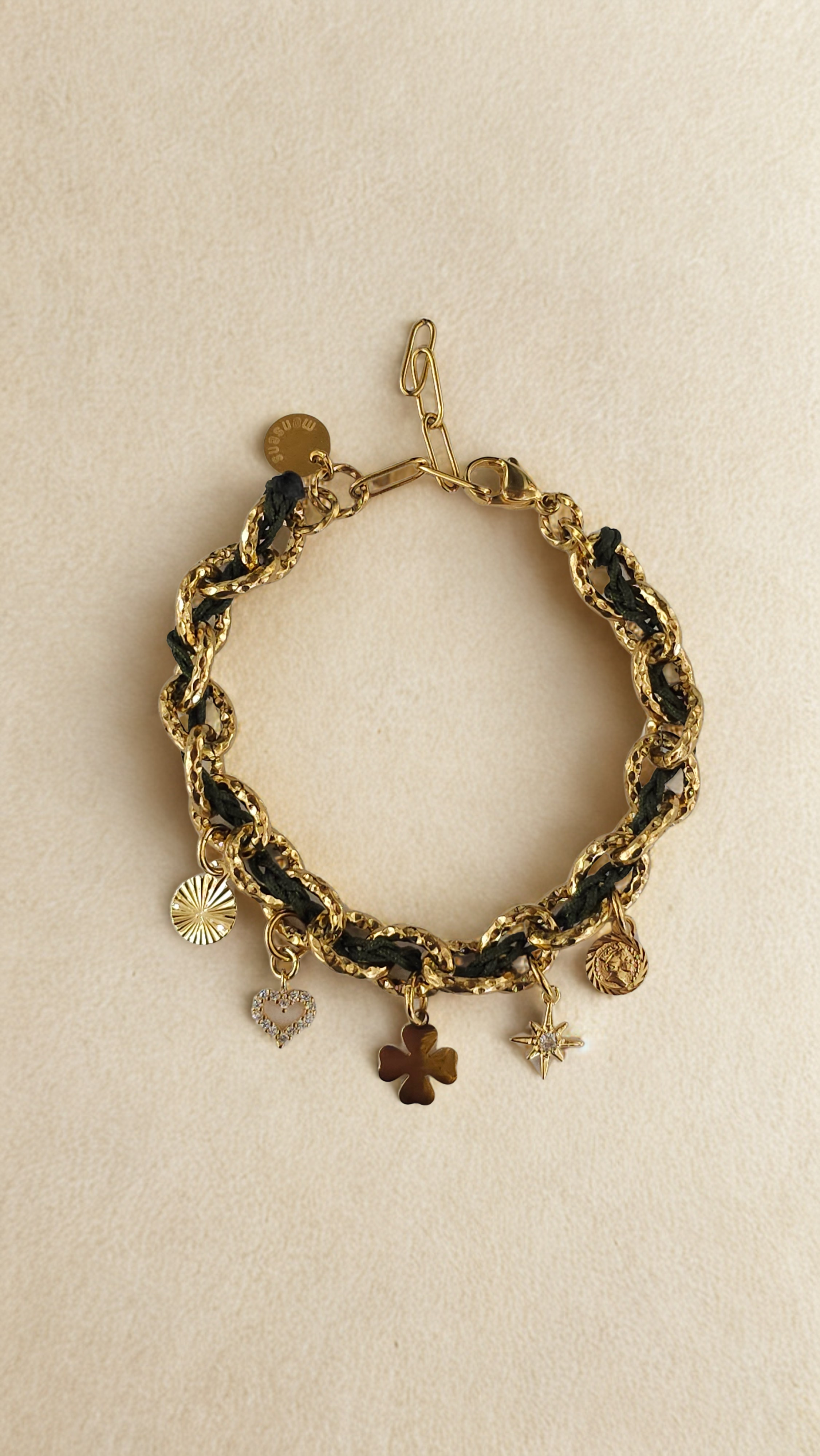 Bracelet Byzance Monsens - Kaki