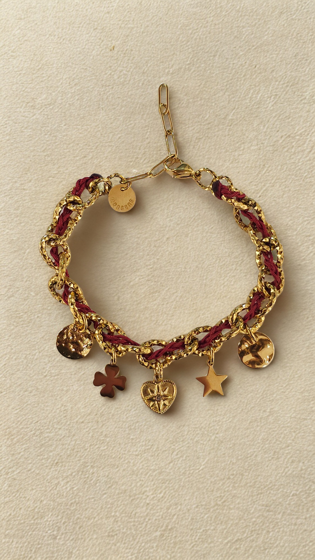 Bracelet Byzance Monsens - Bordeaux