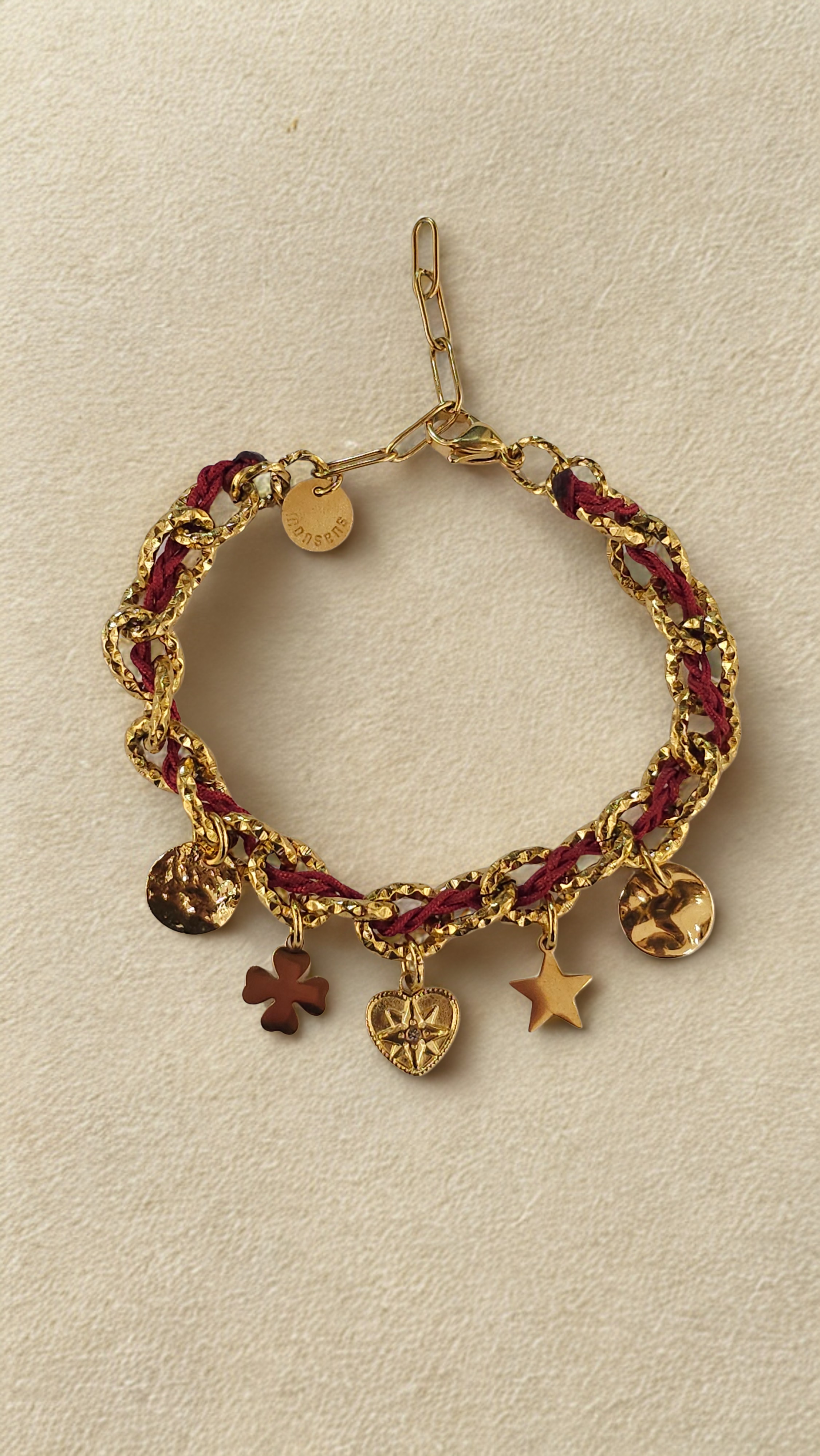 Bracelet Byzance Monsens - Bordeaux