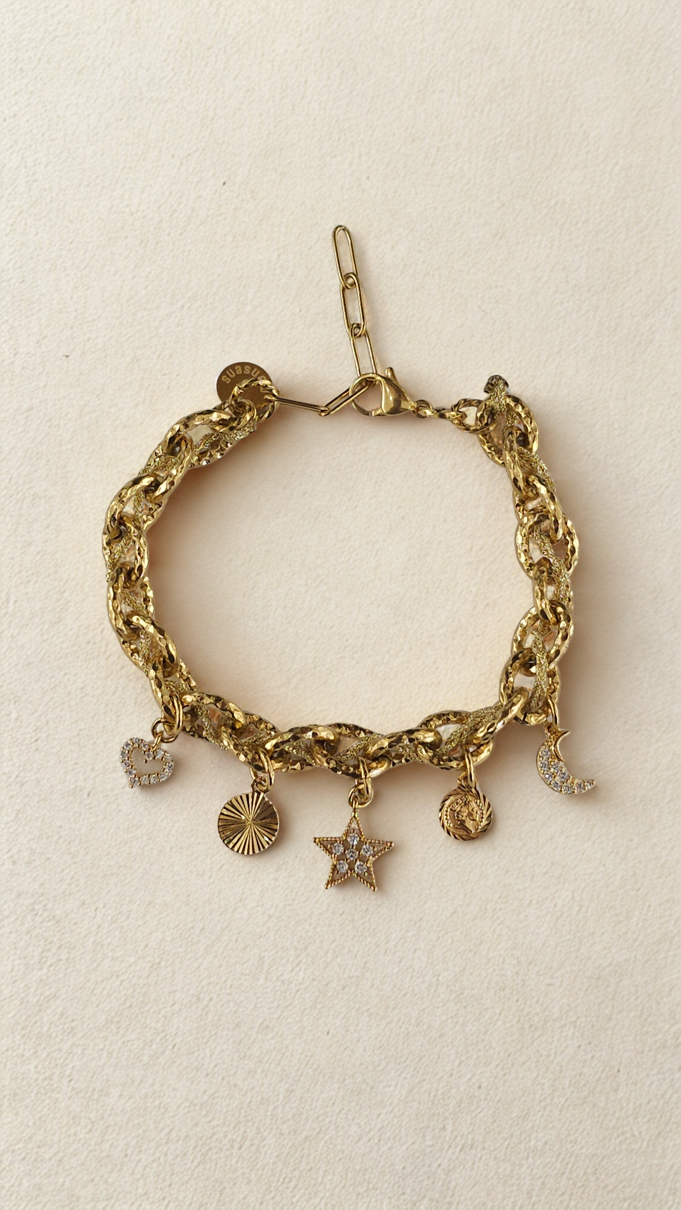 Bracelet Byzance Monsens - Doré