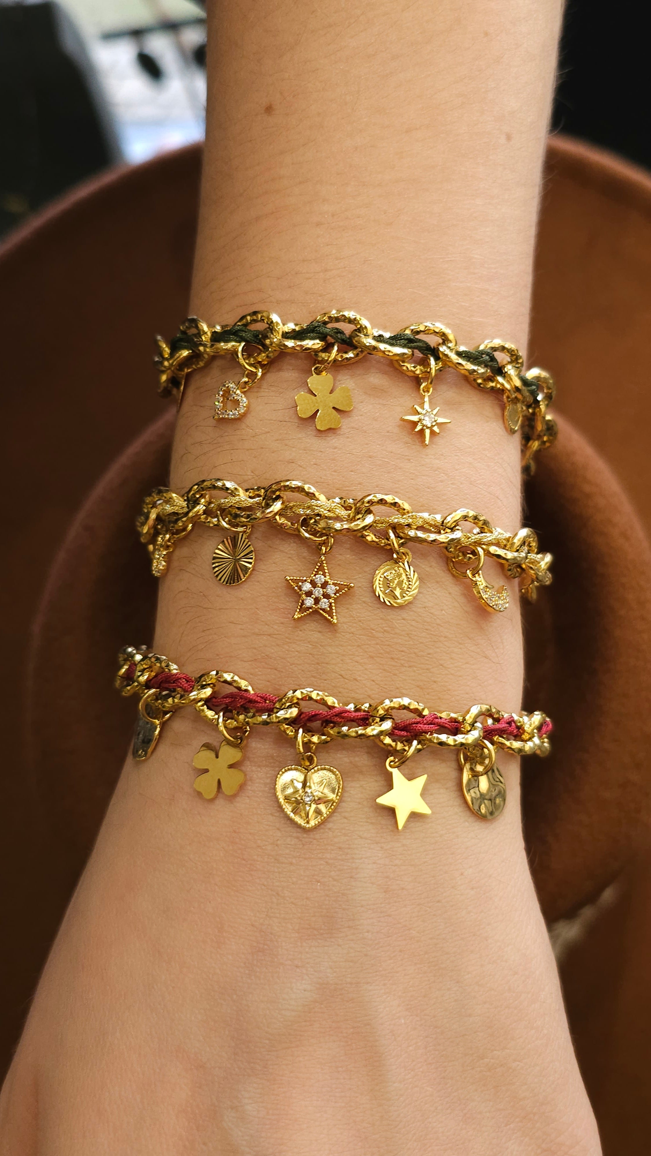 Bracelet Byzance Monsens - Nude