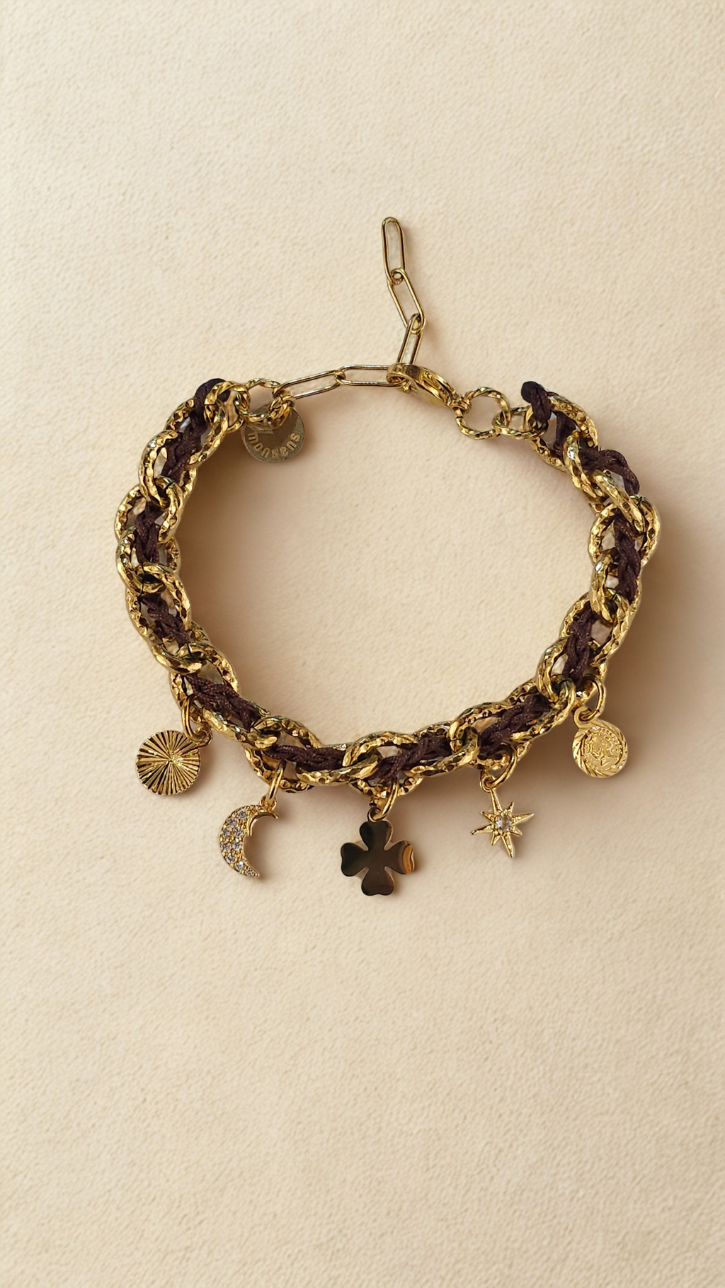 Bracelet Byzance Monsens - Taupe