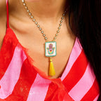 Collier Bonito jaune Hipanema