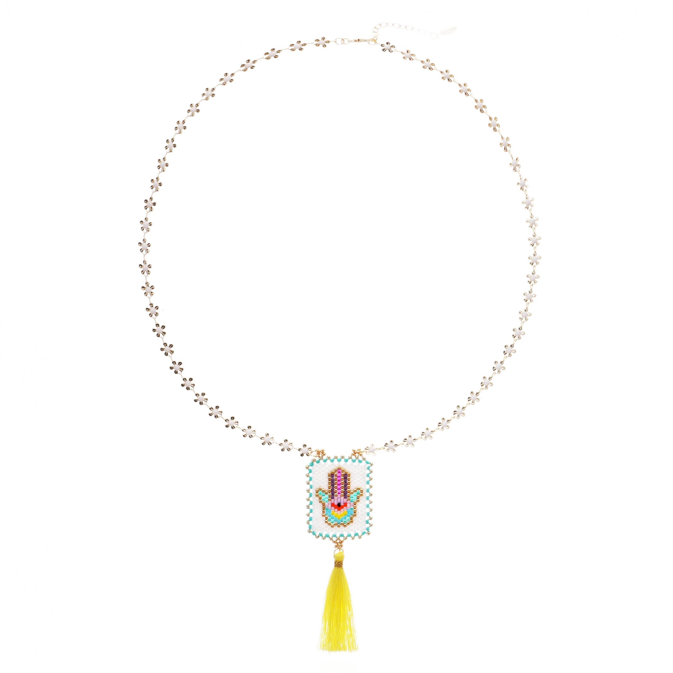 Collier Bonito jaune Hipanema