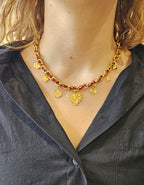 Collier Byzance Monsens - Bordeaux