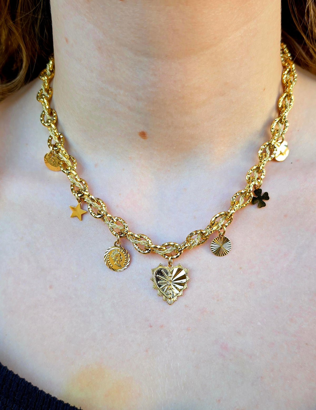 Collier Byzance Monsens - Doré