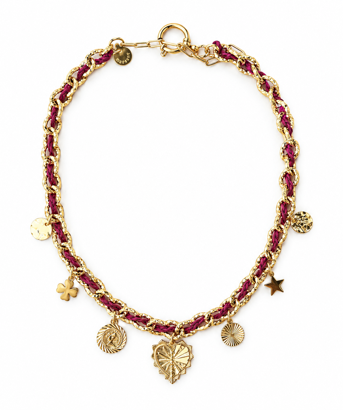 Collier Byzance Monsens - Bordeaux