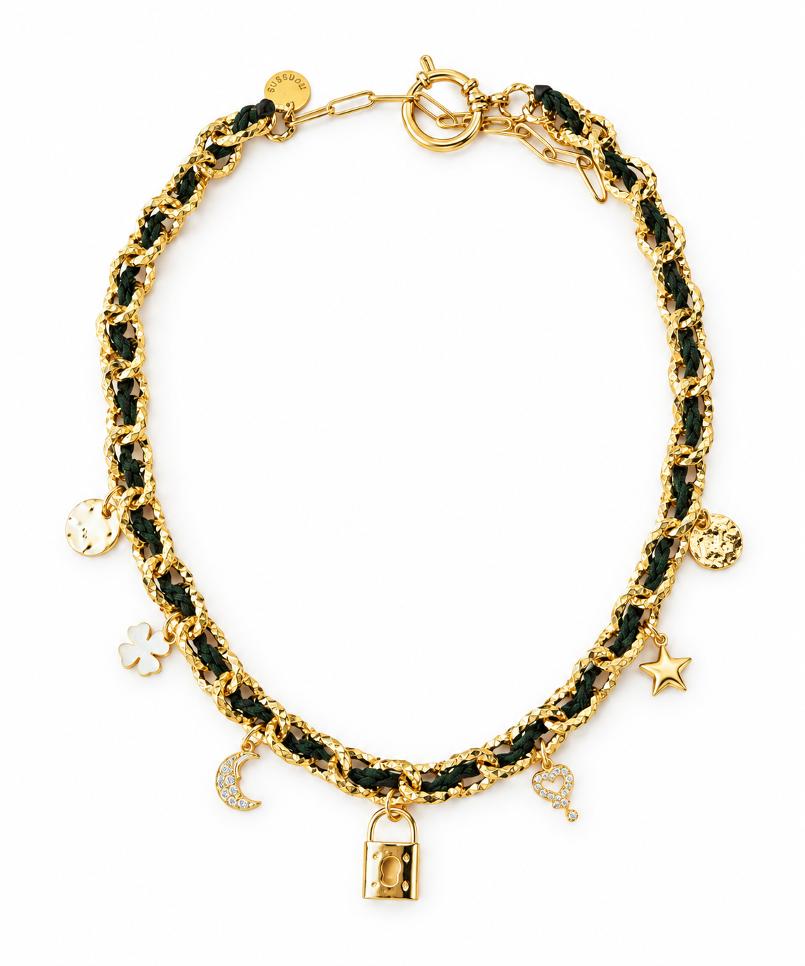 Collier Byzance Monsens - Kaki